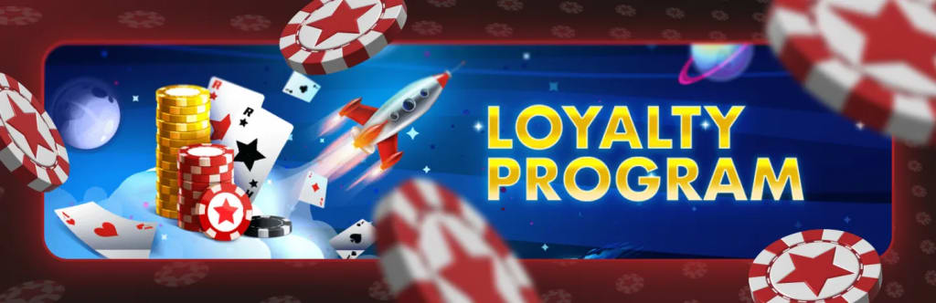 RedStar Poker VIP levels – RED 20% rakeback and STAR 35% rakeback Status Points exchange rates