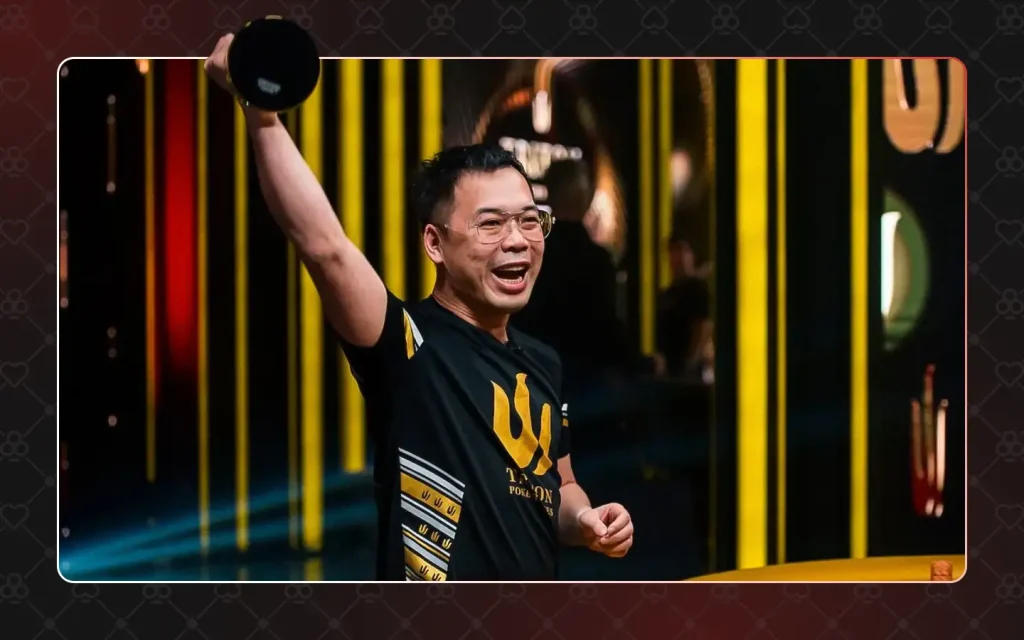 Elton Tsang poker player at a Triton event