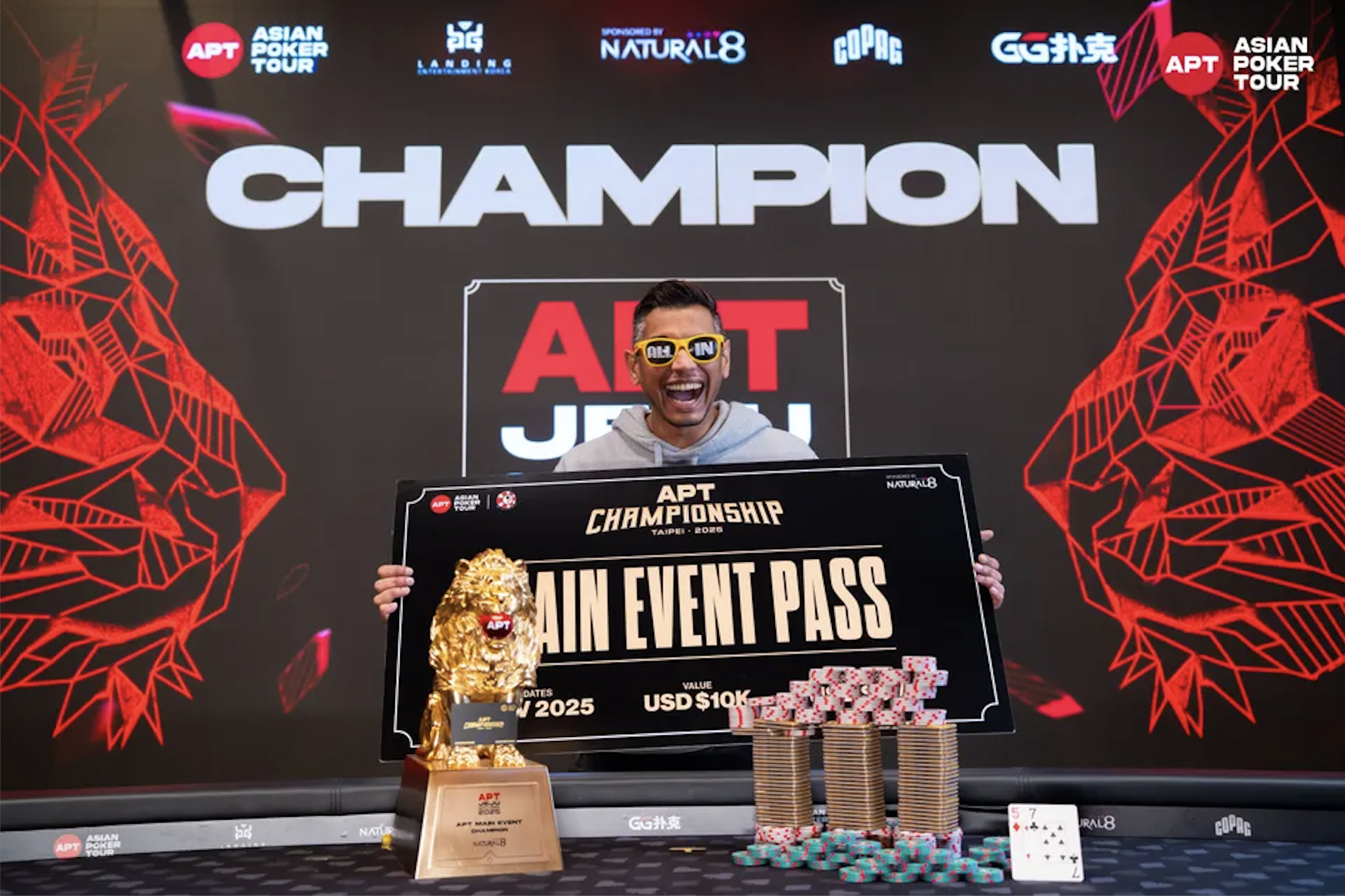 Ceesvin Abraham Abdulla, 2025 APT Jeju champion - Photo by APT