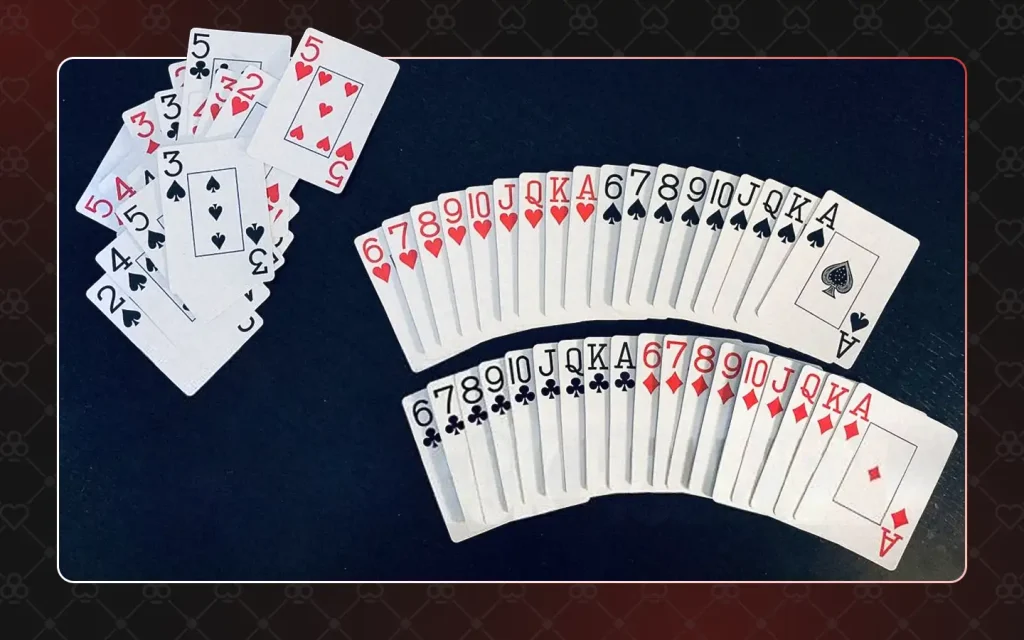 Six Plus Hold'em deck changes against a full pack