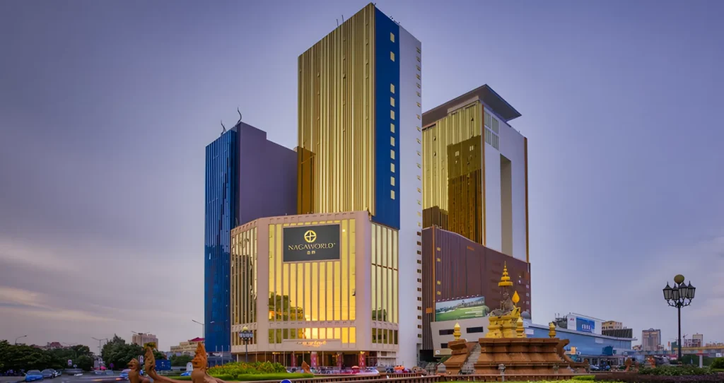 The luxurious NagaWorld Hotel Casino Complex