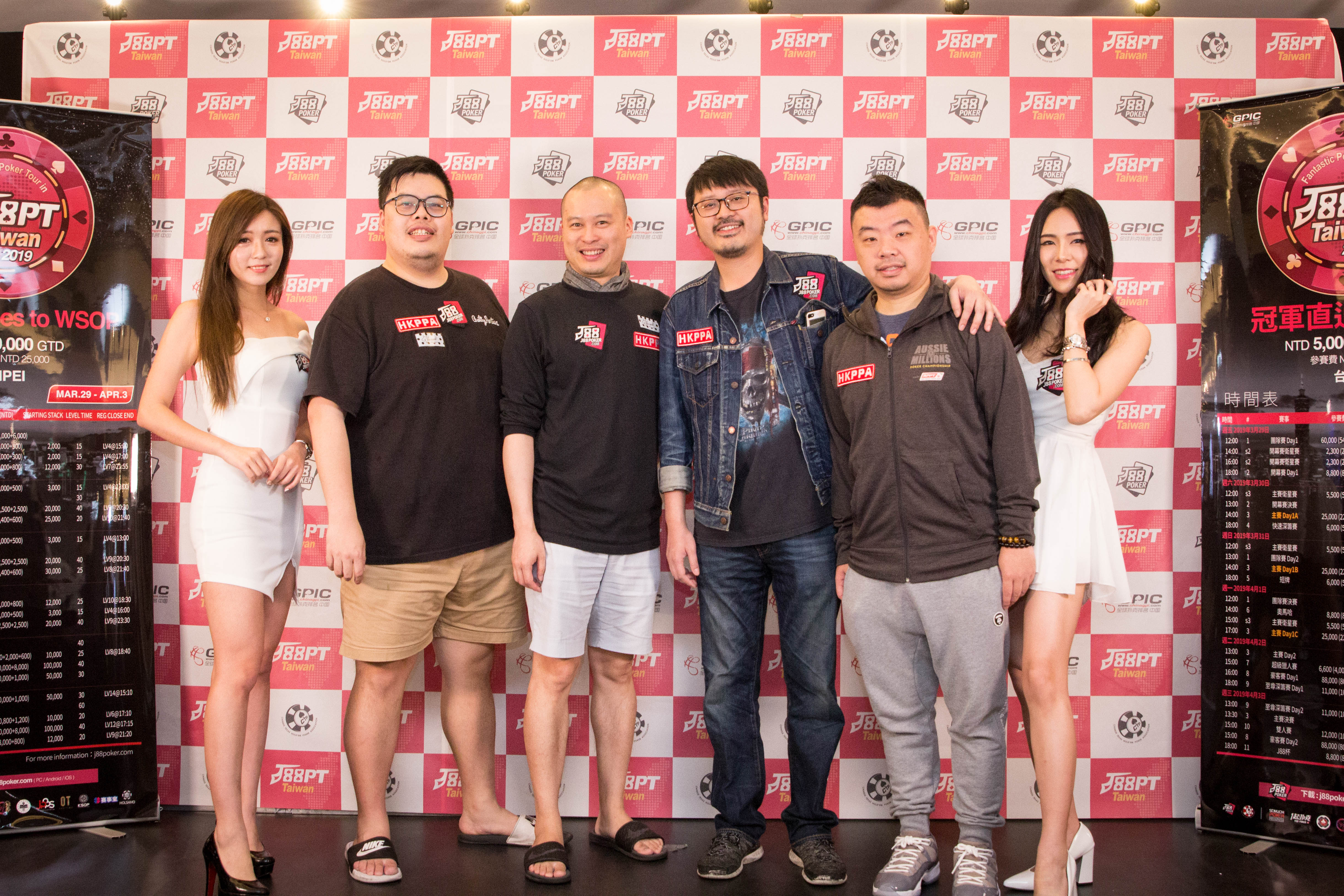 L-R: Alan Lau, Stephen Lai, Sparrow Cheung (captain), Edward Yam