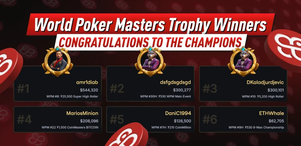 CoinPoker World Poker Masters Winners