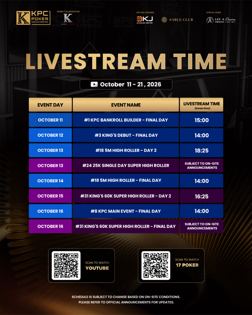 KPC Poker Livestream
