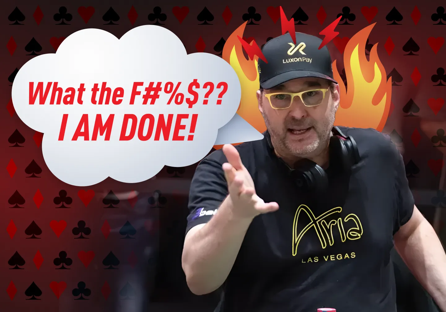 Phill Hellmuth is notorious for his blow up after bad beats.