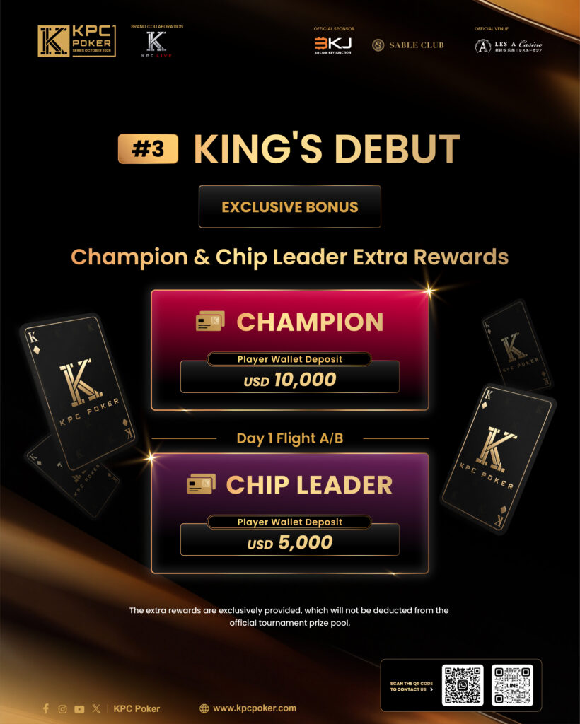 King's Debut Opening Event bonuses