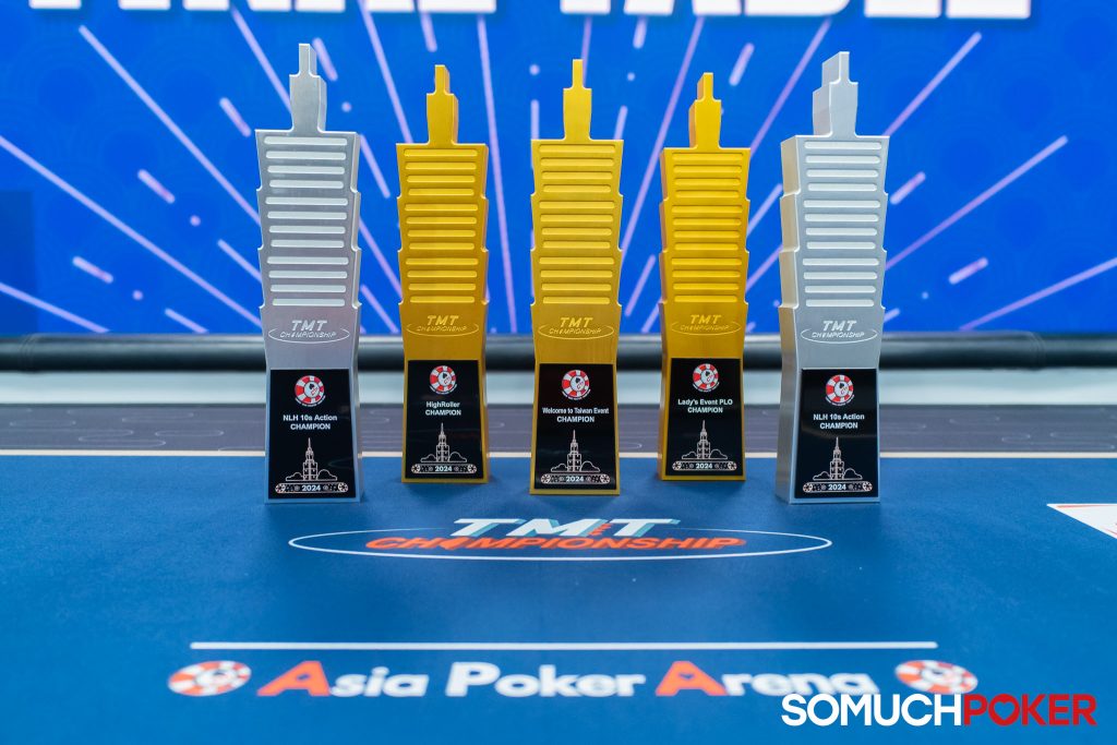 TMT Championship trophies