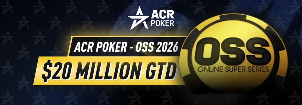 ACR Poker Online Super Series 2026 - $20M Guaranteed Across 171 Events