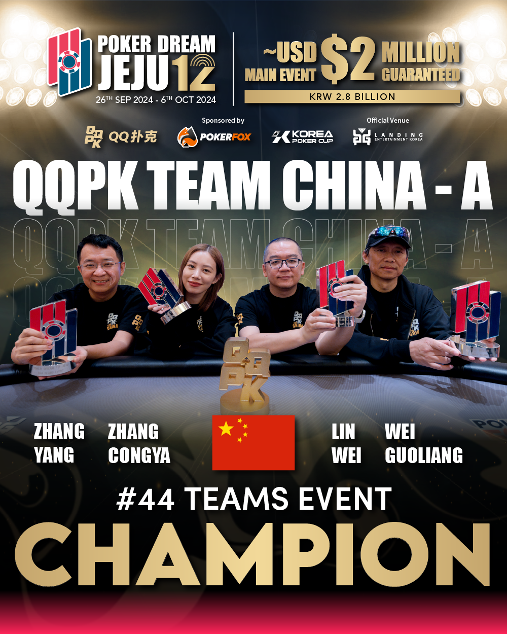 Poker Dream 12 JEJU 2024 Festival Results