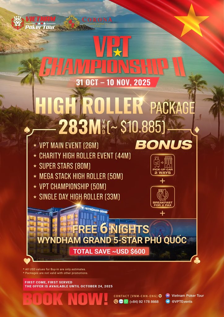 VPT Championship High Roller packages