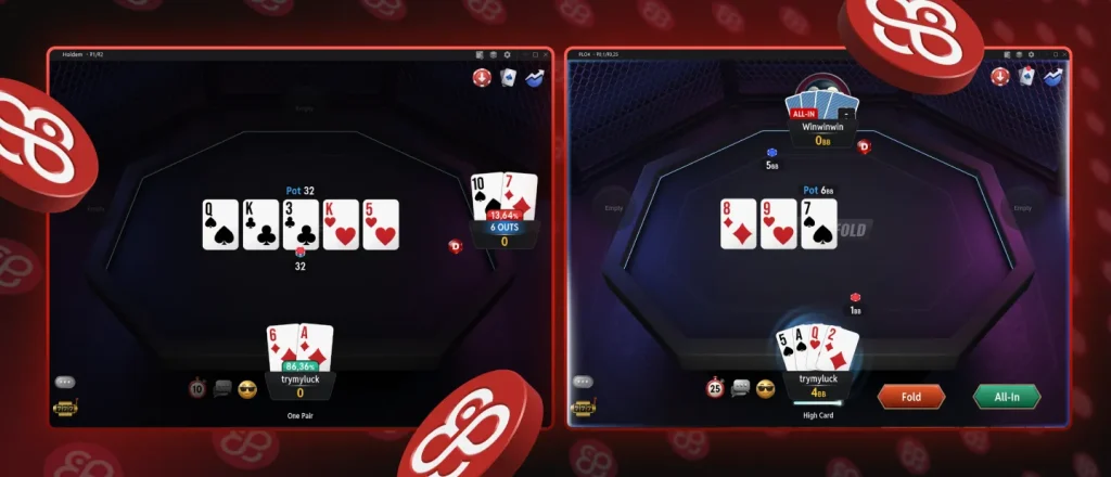 CoinPoker Gameplay - All-In or Fold (AoF)