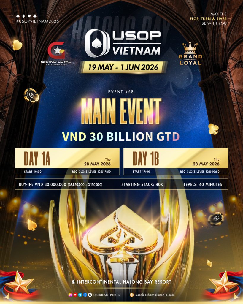 USOP Vietnam 2026 Main Event Schedule