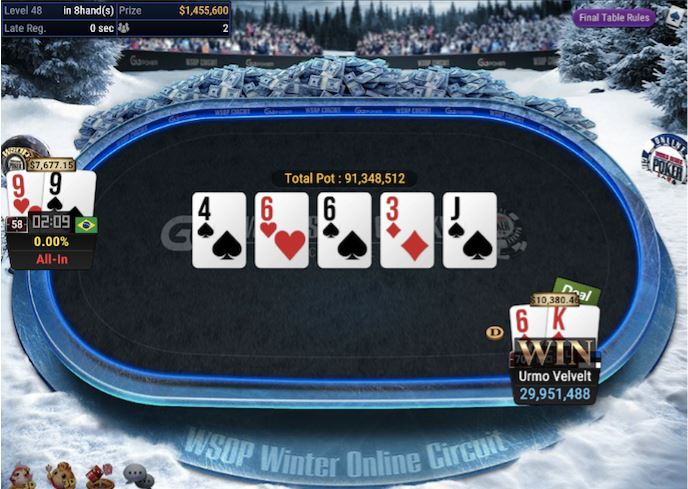 WSOPC #9 – $315 BOUNTY GIANT No Limit Hold’em