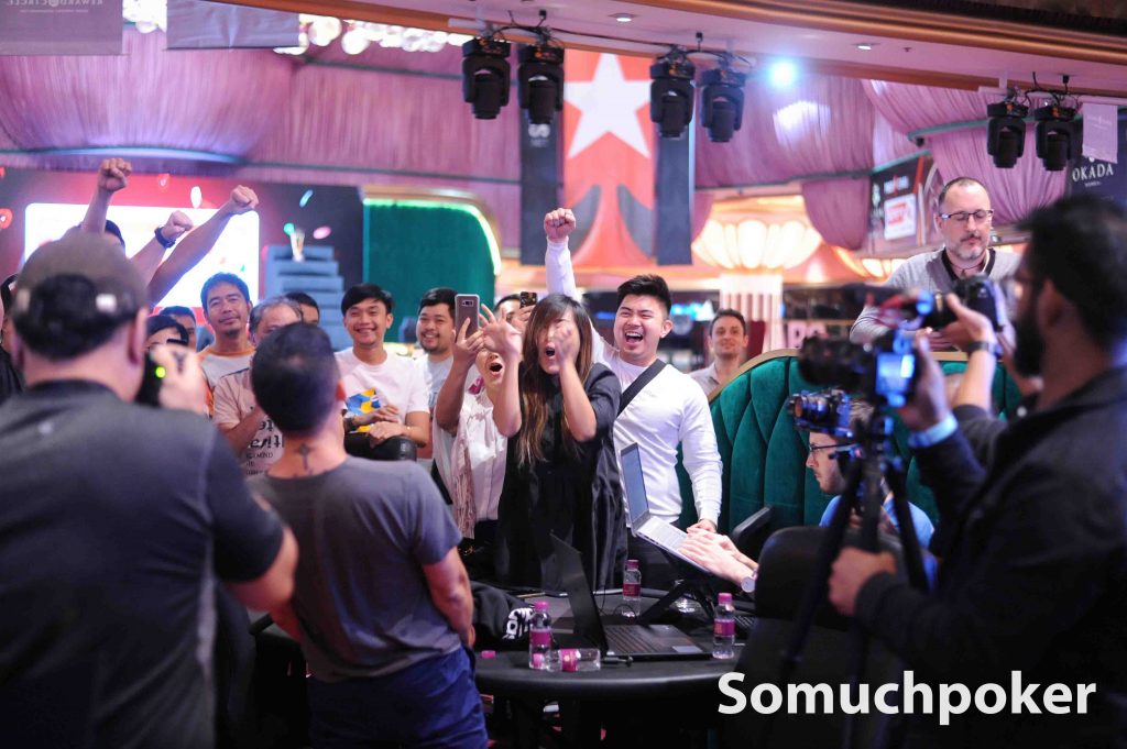 Winning moment