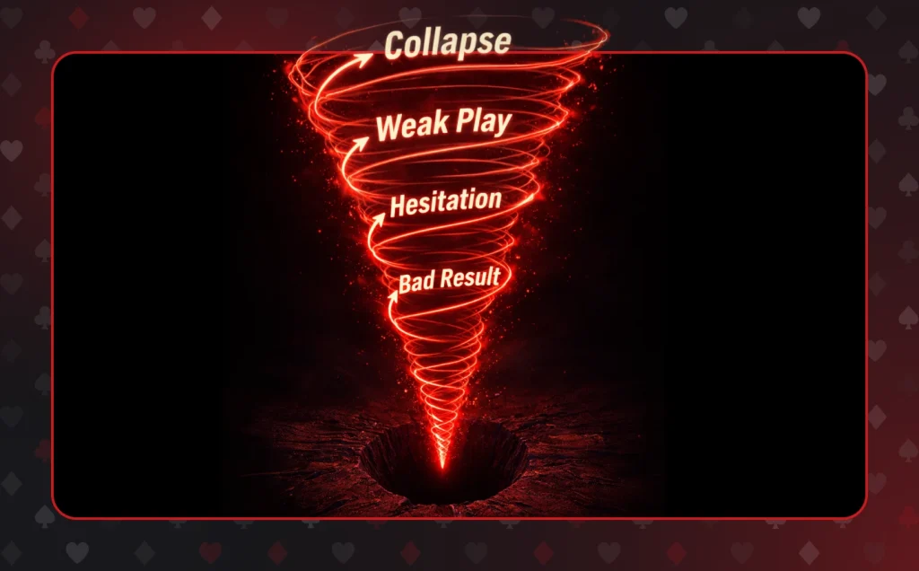 Poker confidence gets busted with the spiral of doubt