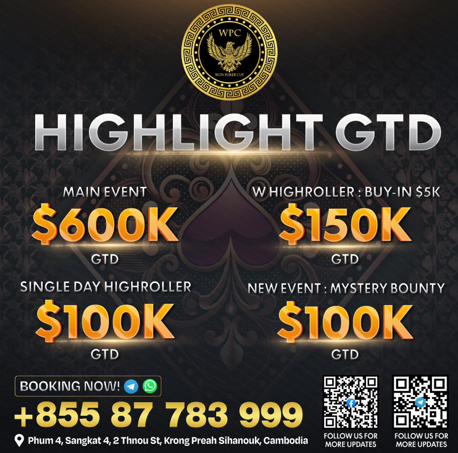 Won Poker Cup II Key Events