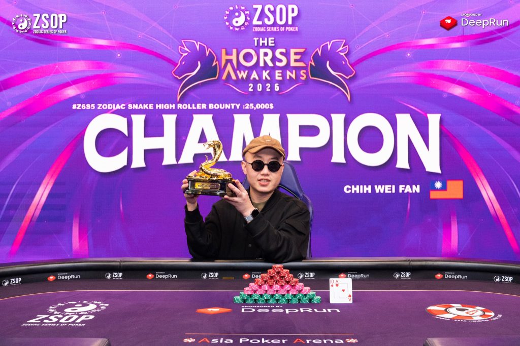 ZSOP 2026 champion Chih Wei Fan