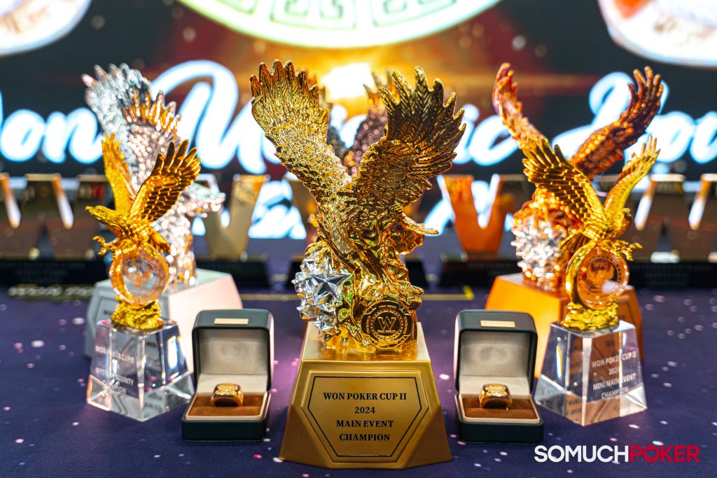 Won Poker Cup IIT Trophy