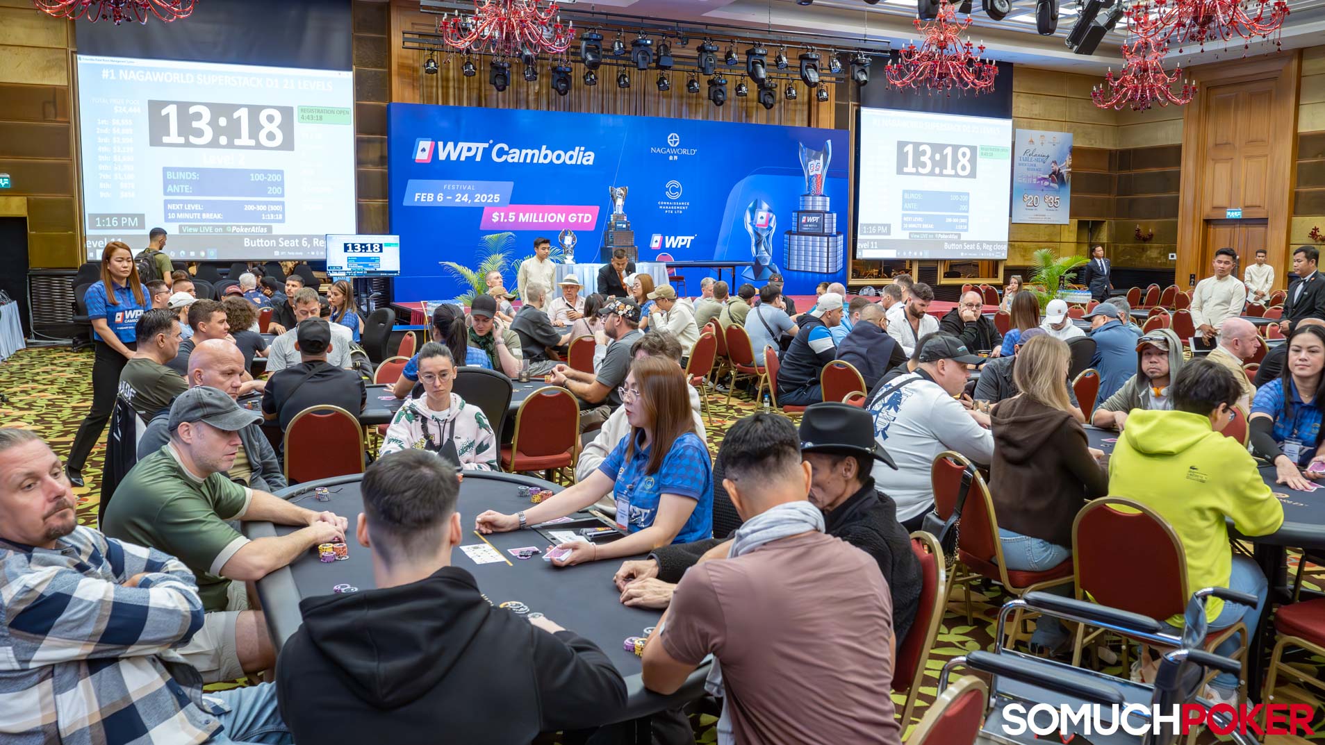 WPT Cambodia 2025 opening day