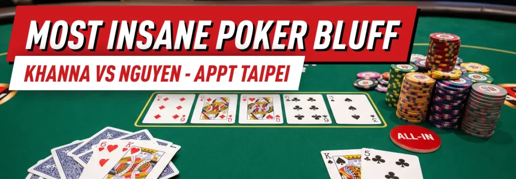 Insane poker bluff at APT Taipei High Roller @RED