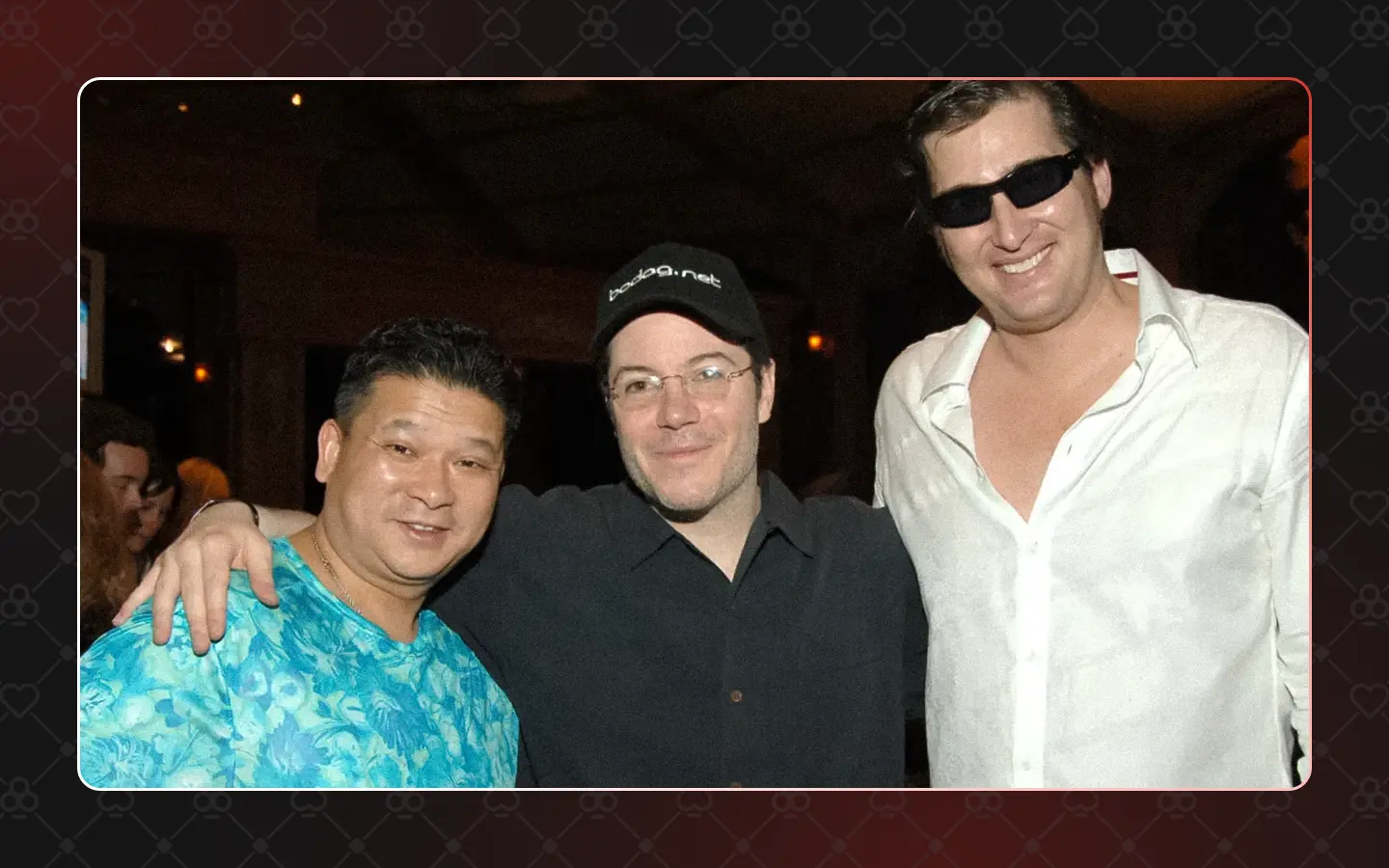 Johnny Chan with Jamie Gold and Phil Hellmuth