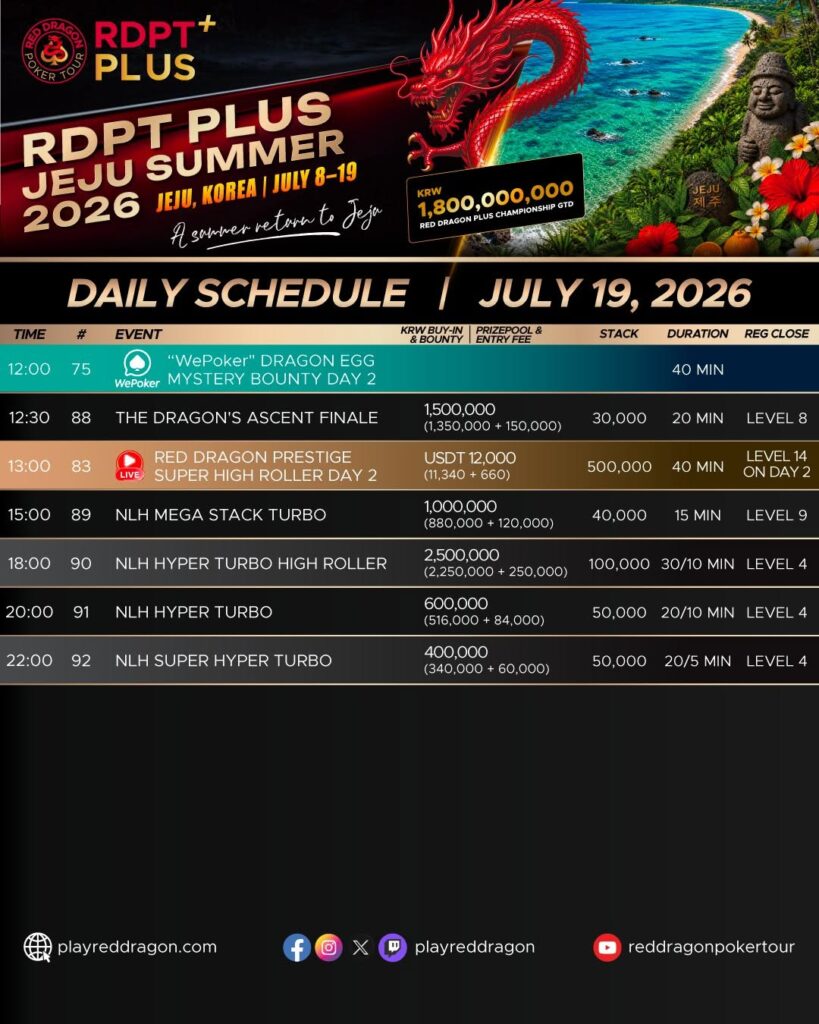 RDPT Plus Jeju Summer 2026