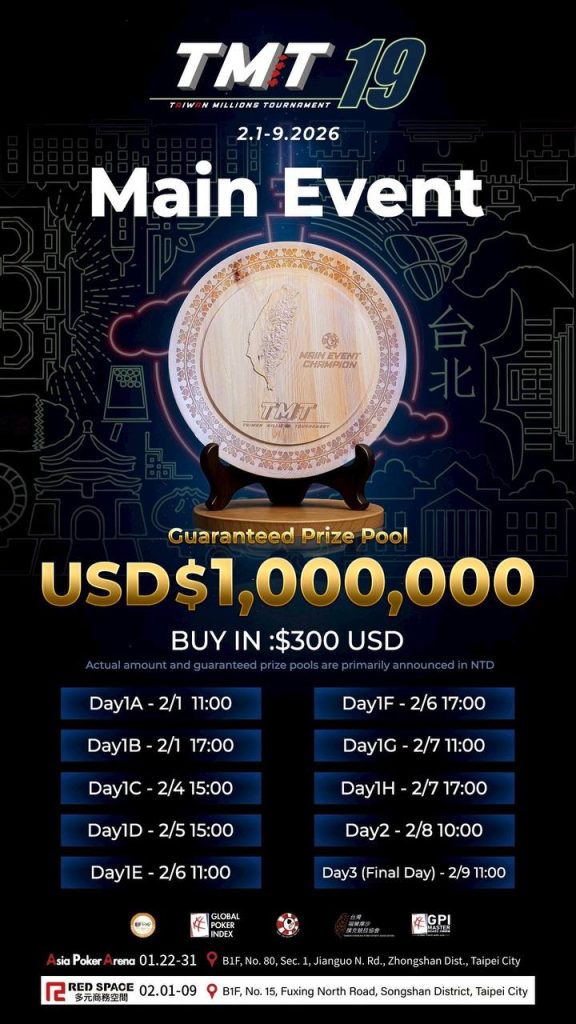 Taiwan Millions Tournament 19