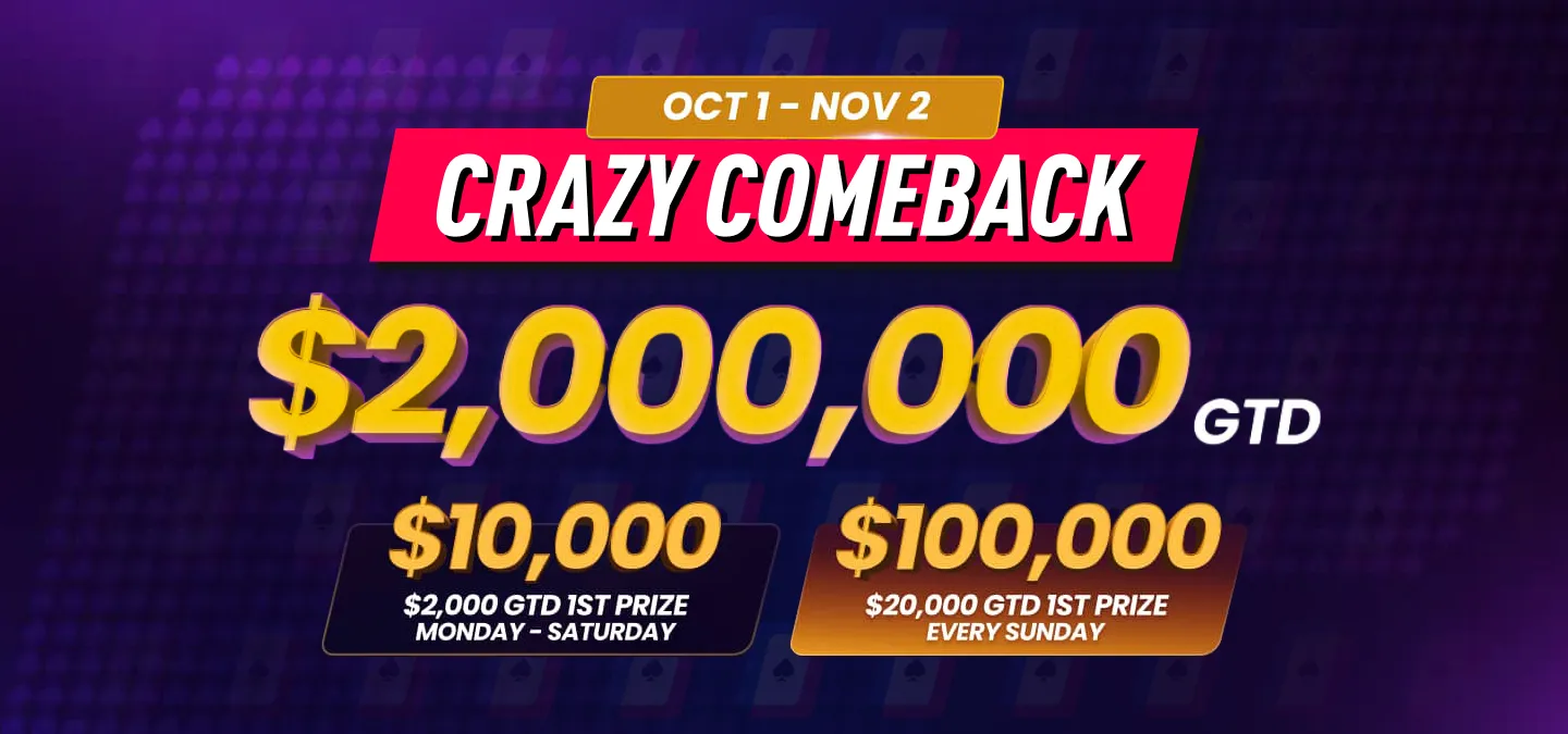 $2,000,000 GTD Crazy Freeroll