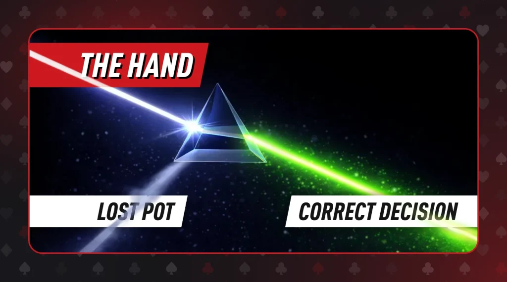 Being conscious about poker psychology is about knowing that correct decisions and results will differ sometimes