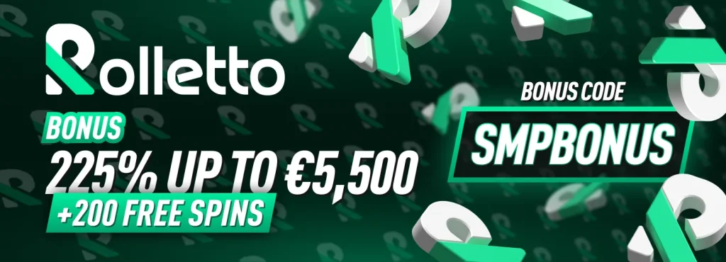 Rolletto Casino Welcome Bonus 225% + 200 Free Spins