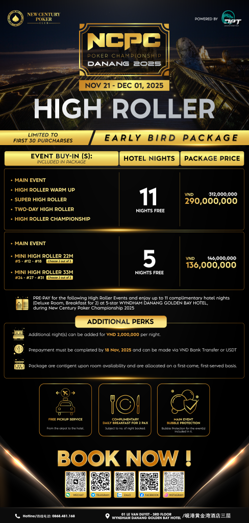 NCPC Poker Championship Danang 2025 High Roller Early Bird