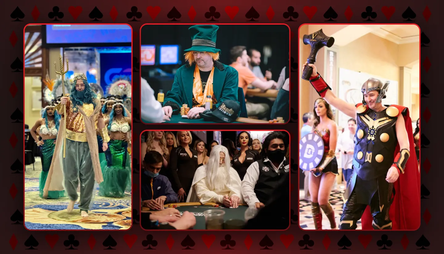 Phil Hellmuth entering the WSOP.