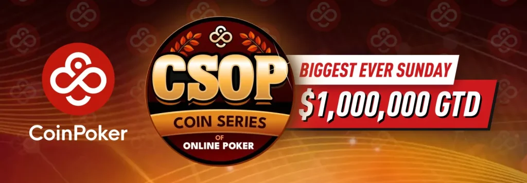 CoinPoker - Biggest ever Sunday $1,000,000 GTD