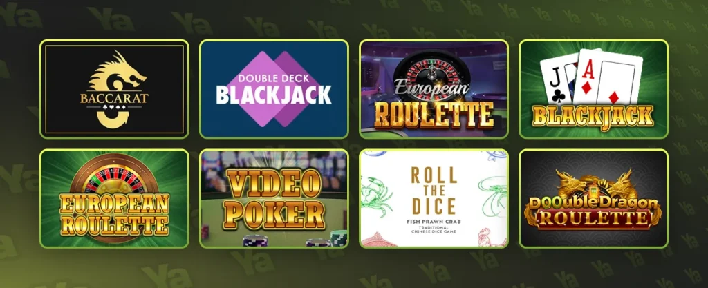Ya Poker Casino Games