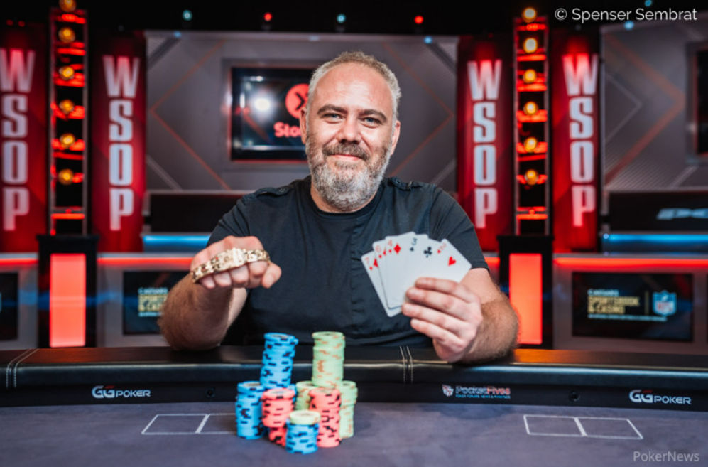 Denis Nesterenko – Photo credit WSOP / PokerNews – Spenser Sembrat