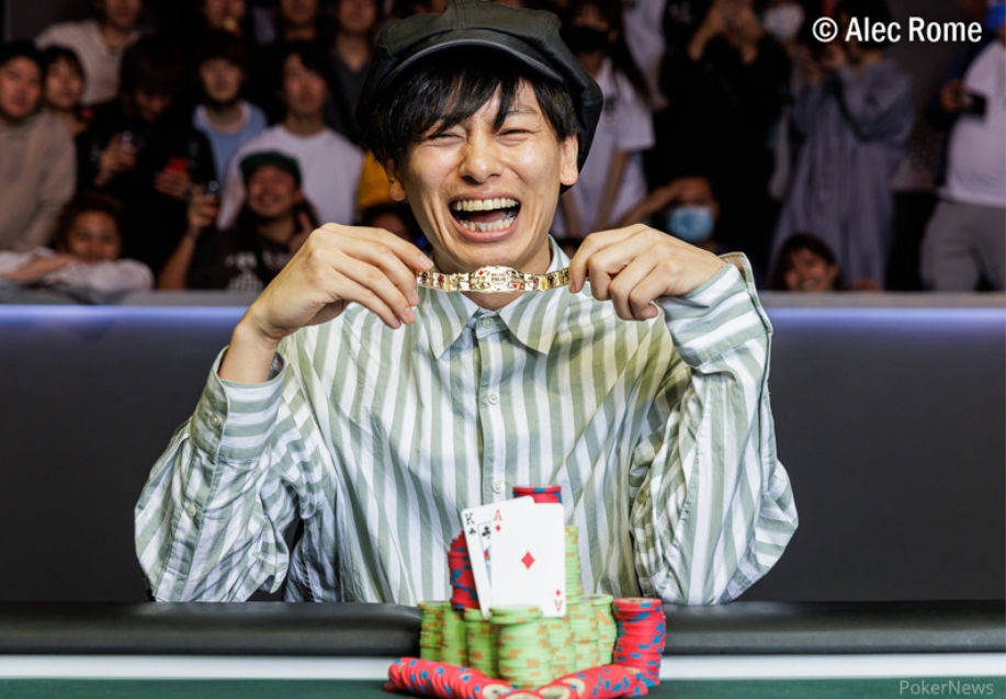 Shota Nakanishi – Photo credit WSOP / PokerNews – Alec Rome