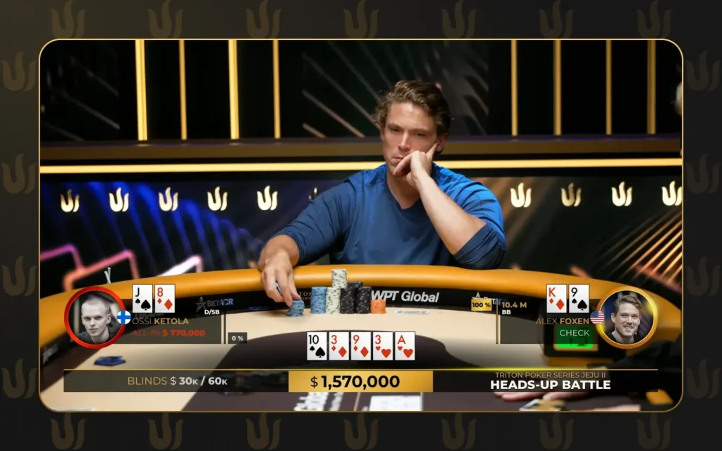 Ossi Ketola Tries to Bluff Alex Foxen in a $1,570,000 Pot