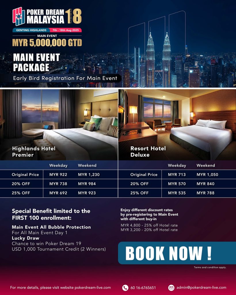 Main Event Early Bird Package