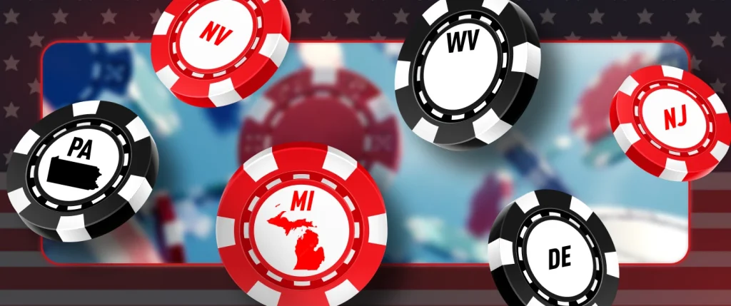 A shared poker network for licensed US poker sites in different states