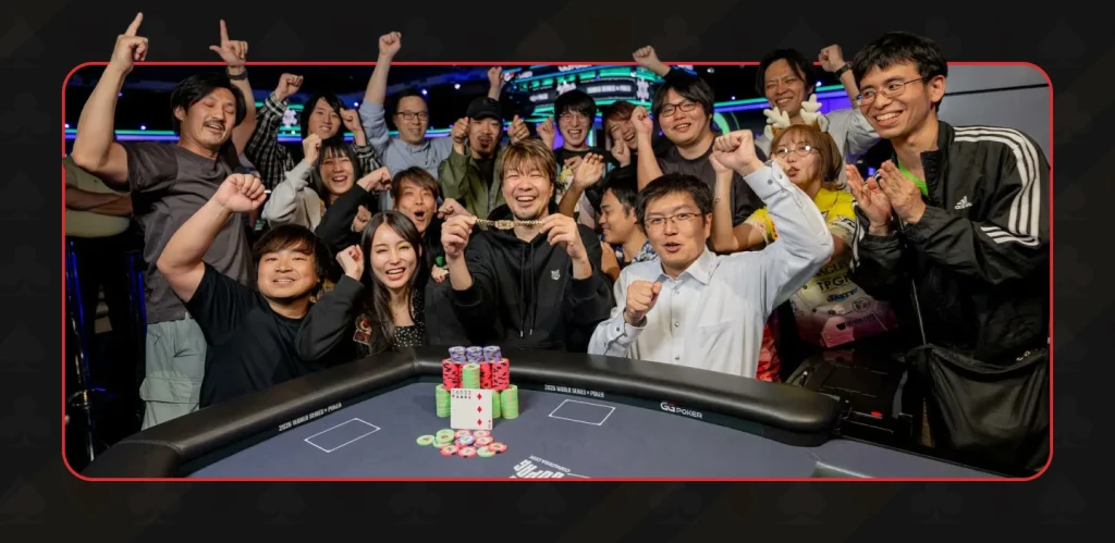 Koji Fujimoto with his new bracelet - Japanese Poker Boom is Taking Over the 2026 WSOP