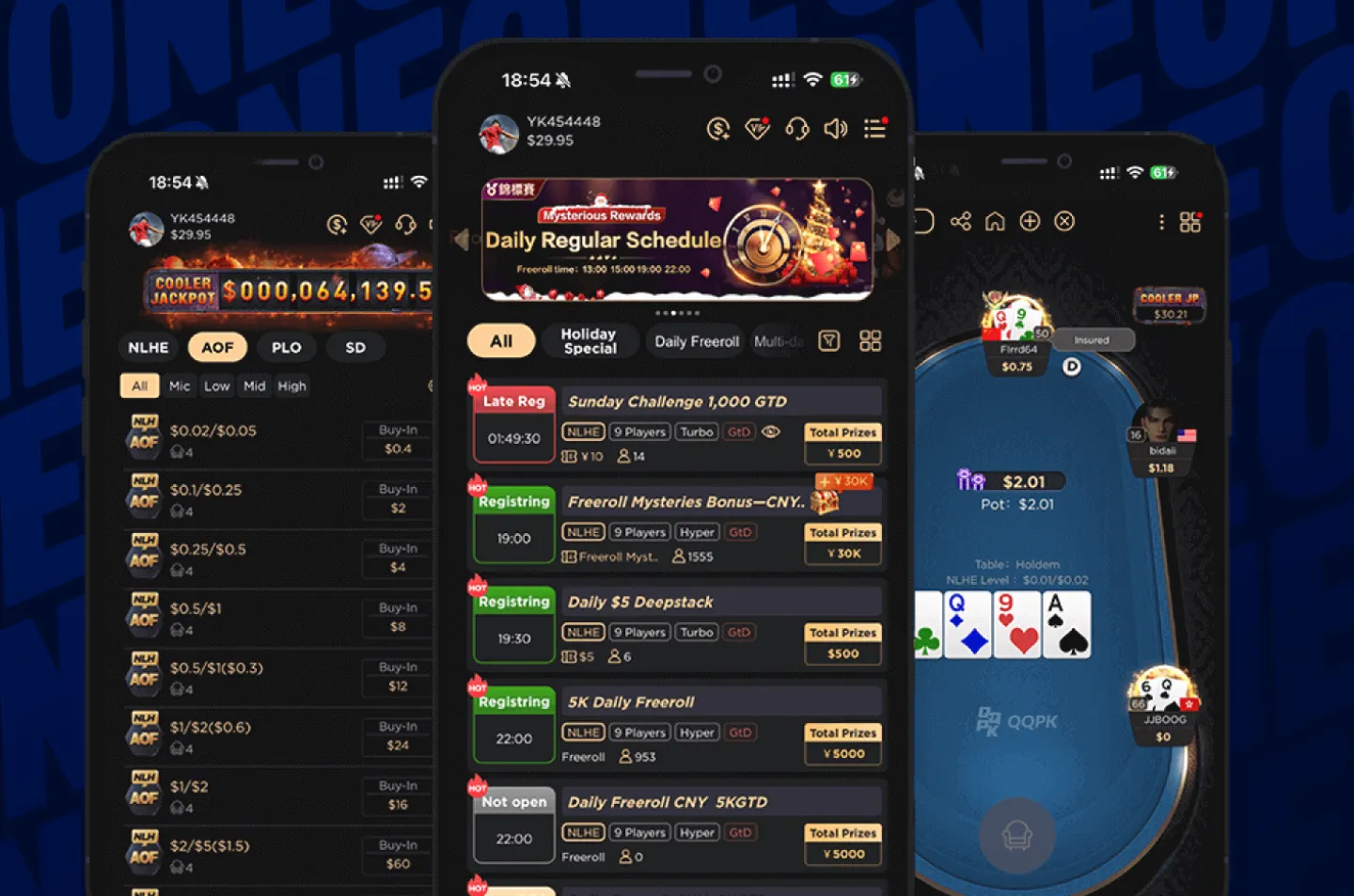 QQPK App - Amazing Poker Actions