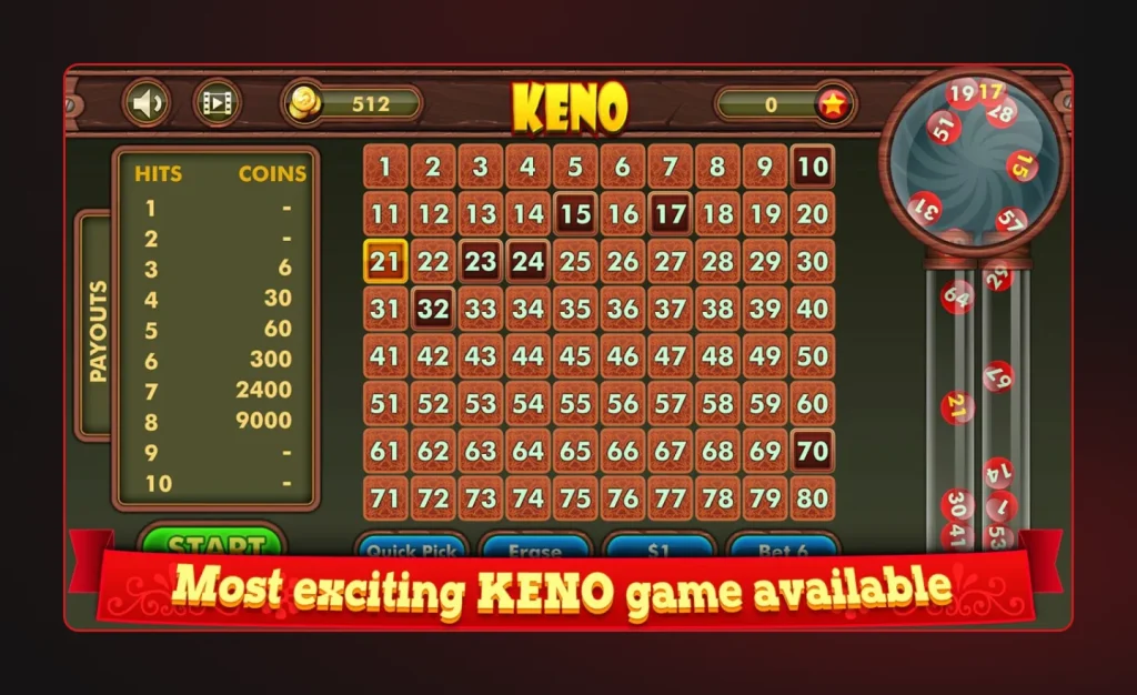 Online Keno – Casino Games