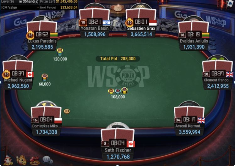 WSOP #56 – $1,500 GGMasters WSOP Edition [ High Roller ] final table