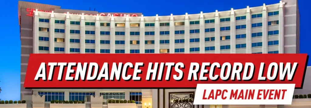 LAPC Main Event attendance hits all time low with only 50 entrants