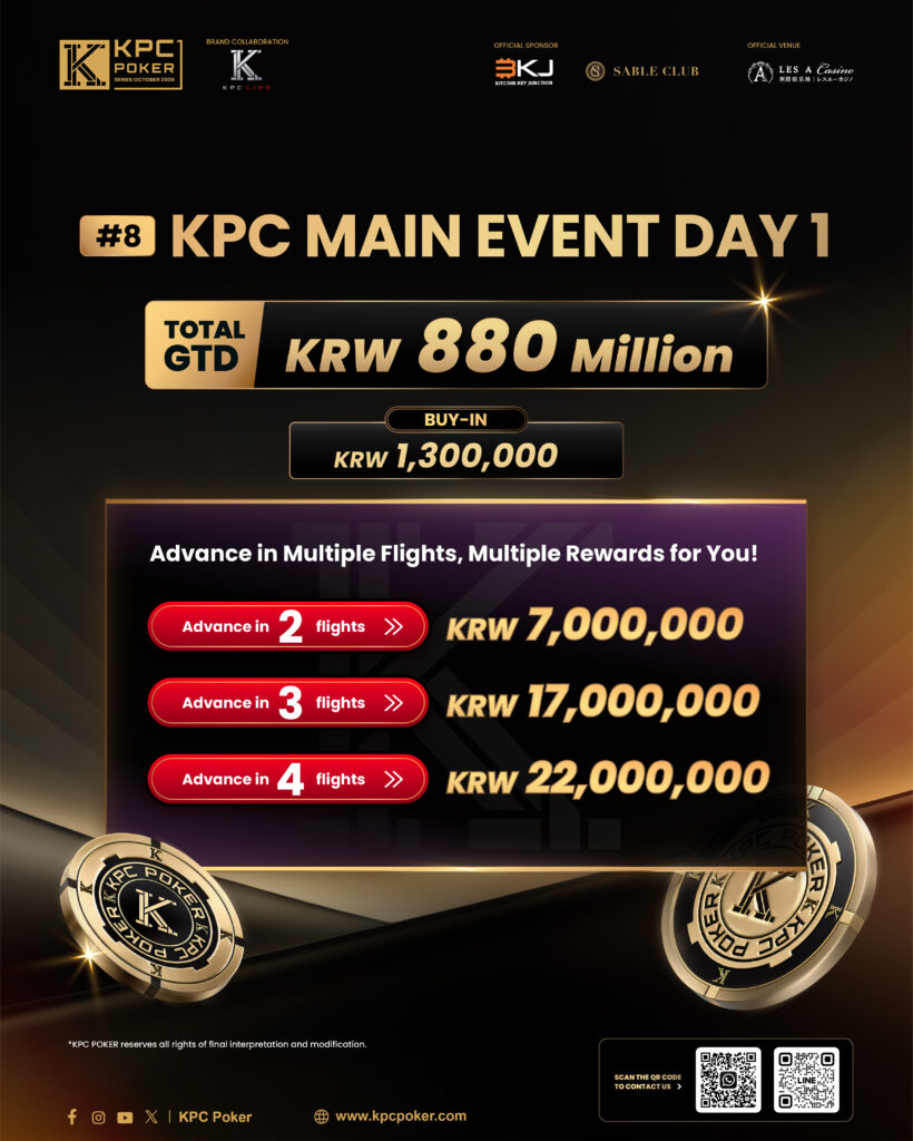 KPC Main Event multiple advancement rewards