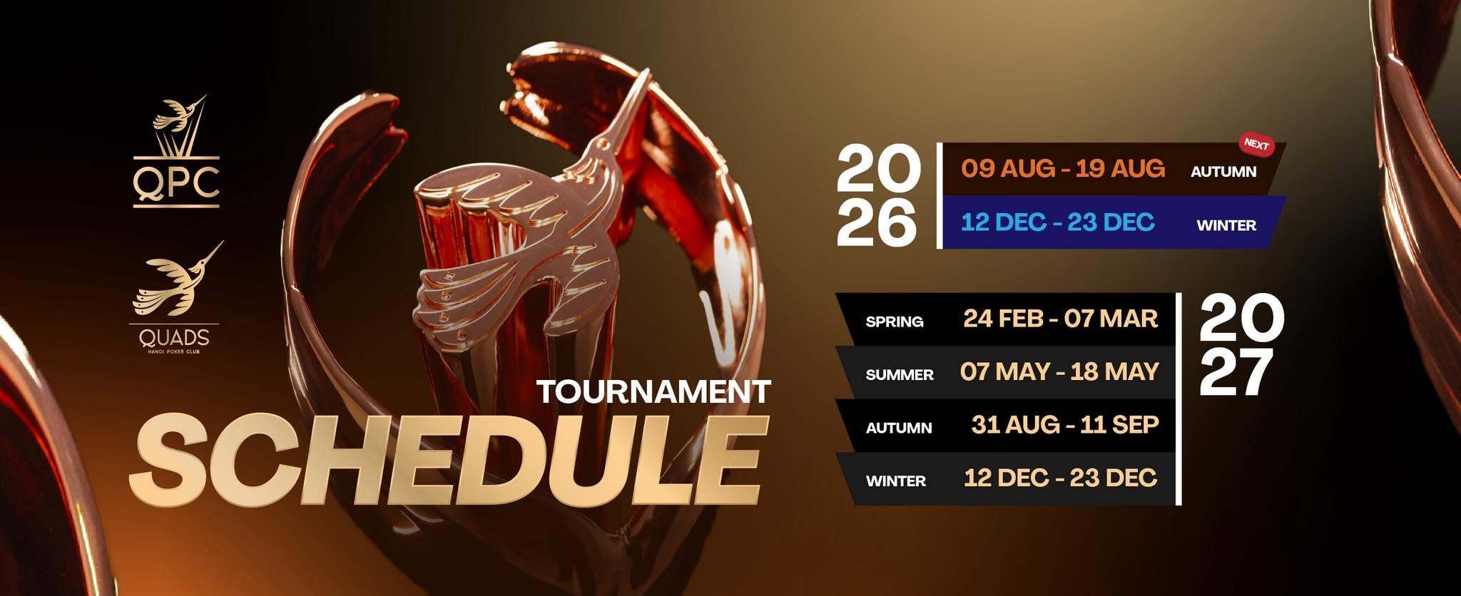 Quads Poker Championship Calendar