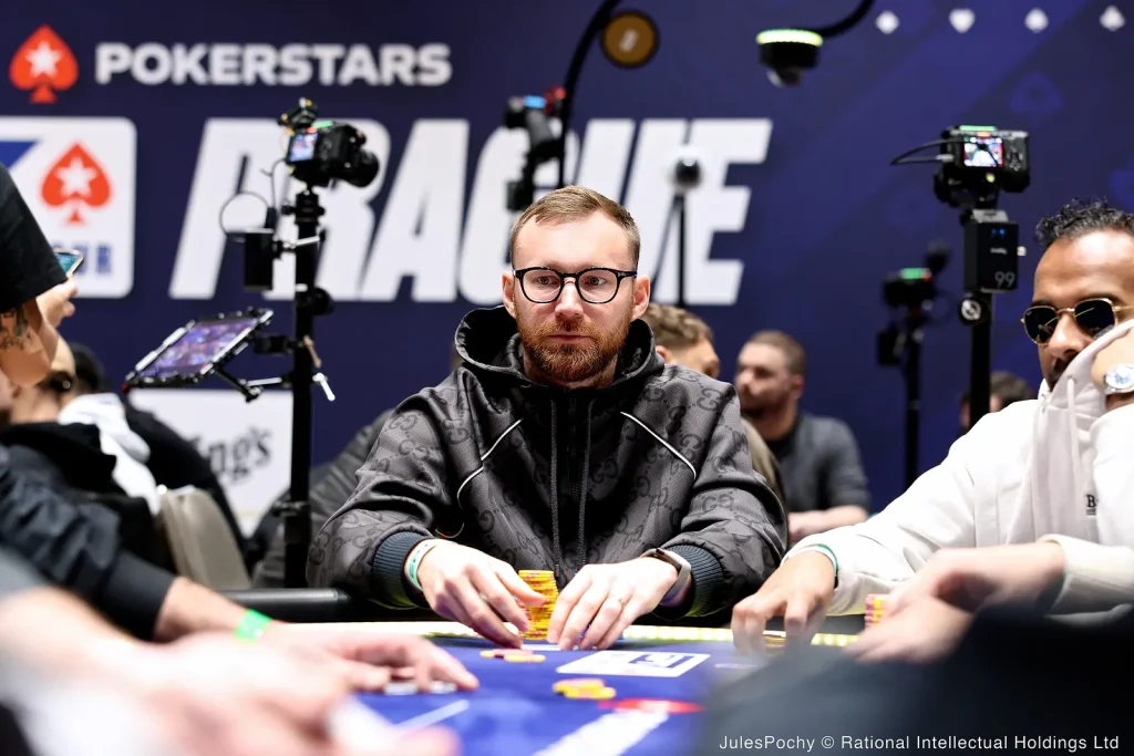 Aliaksei Boika (photo credit: PokerNews photographer Jules Pochy)