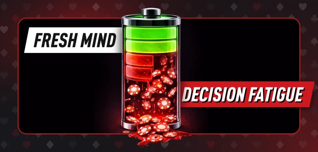 Decision fatigue can be very costly, always keep your focus on a fresh mind