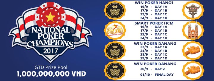 Vietnam: Win Poker to Host 1 Billion VND Guaranteed Event and Pro Poker Club Offer Qualifiers into Sun City Cup
