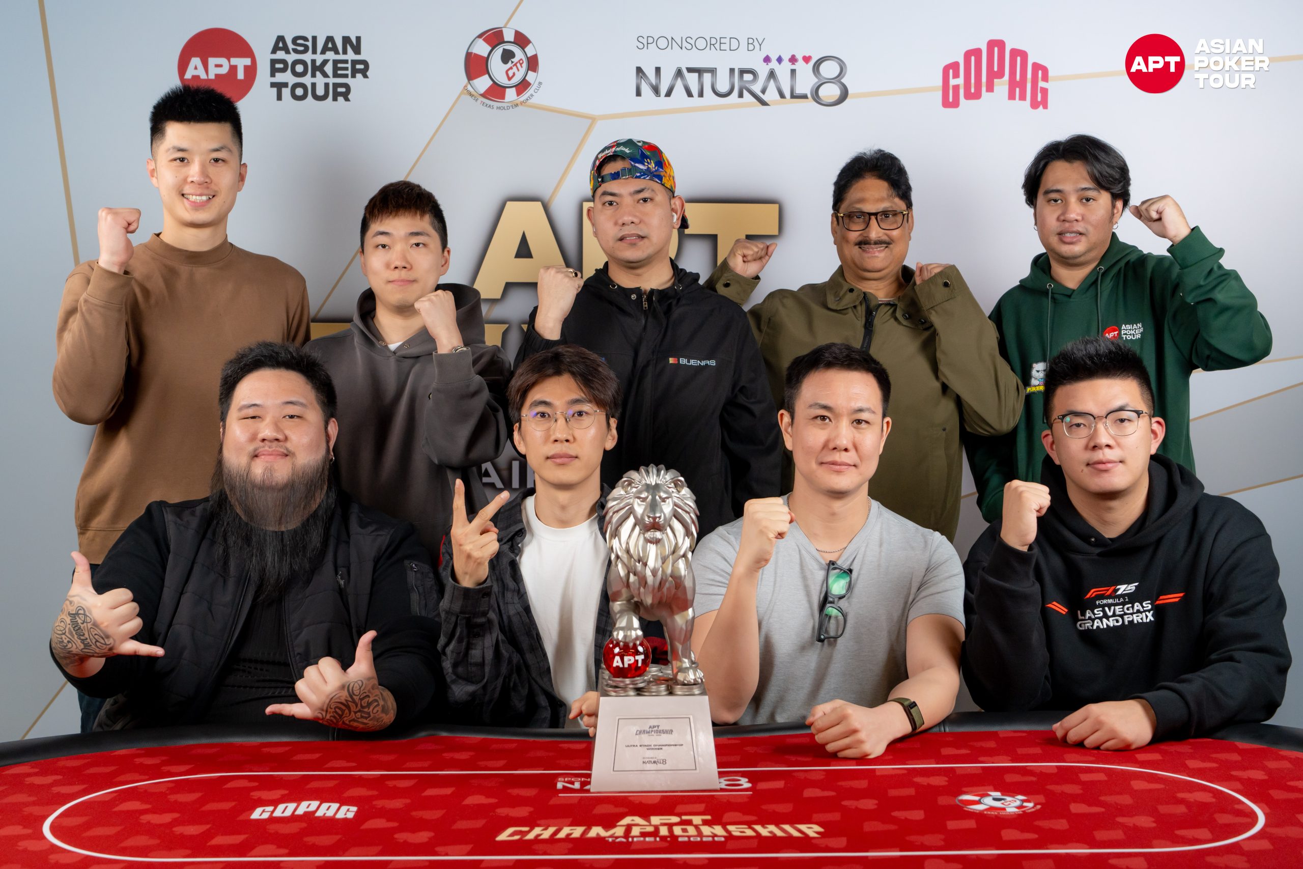 Back row (L-R): Wai Kit Lo, Hao Chuang, Jan Jason Leonice, Asish Kumar Ghosh, Wutikrai Phraikhieo. Front row (L-R): Teeraphat Rangkatekarn, Gyeongbyeong Lee, Alan Julian, To Hao Liao